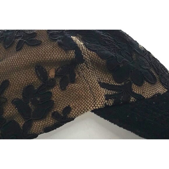 Hopeless Romantic Floral Black Lace Cap Mall Goth Adjustable Strap 5 Panel Hat - Picture 9 of 9